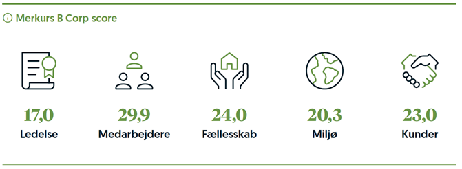 Merkurs B Corp score