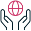 Verdenshandelskonto Save Planet Outline 64